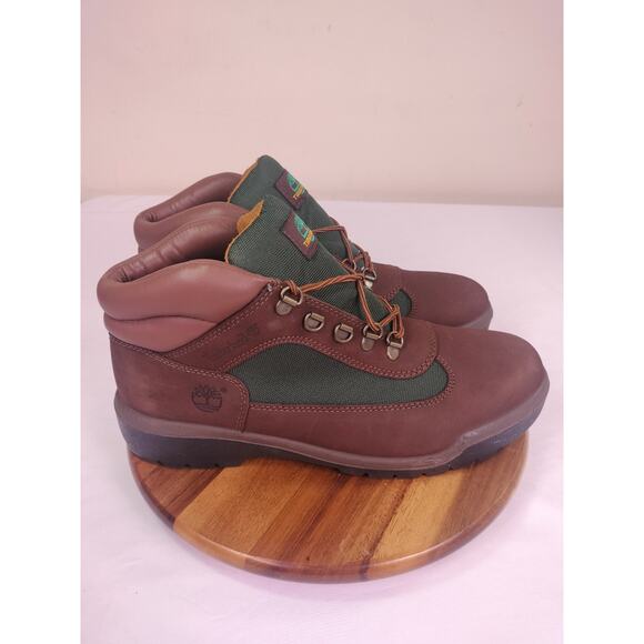 Timberland Hiking Boots 6530A Mens 9.5 Brown Green Urban Trail Beef & Broccoli - Picture 1 of 9